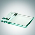 Jade Glass Memo Pad Holder